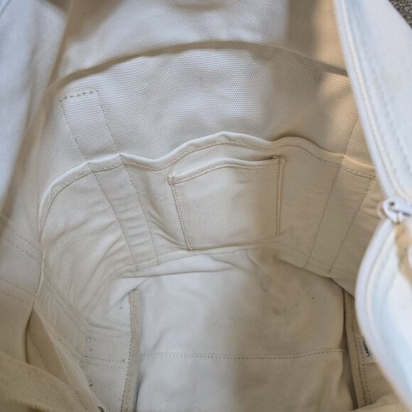 Lands' End Canvas Tote Bag Zips Shut Organize Pockets Starfish Beach Key Holder - Picture 16 of 16